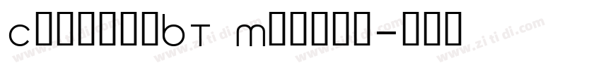 CarminaBT Medium字体转换